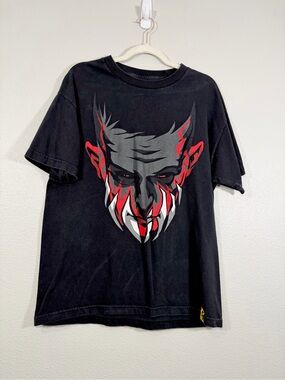 Vintage Finn Baylor NXT WWE Authentic Shirt Black Wrestling Demon T-Shirt Men L